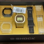 Casio G-Shock DWE-5600HG-1D Gold Chain Design Interchangeable Bezel & Band Watch