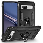Google Pixel 7a Military Armour Ring Case Black