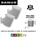 Sanus WSWM22 Adjustable Speaker Wall Mount SONOS ONE, PLAY:1 & PLAY:3 White Pair