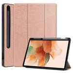 Samsung Tab S7 FE    Pen Holder Case    RoseGold