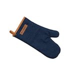 Le Creuset Oven Mitt, 100 Percent cotton, 12.5 in / 31.75 cm long, Dark Blue Denim, 45100327760800