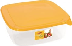 Curver Food Container "Fresh&Amp Go" Square 2.9L /Yellow/ Transparent