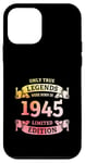 Coque pour iPhone 12 mini Les légendes sont nées en 1945 Vintage 80e anniversaire