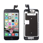 Neuf Écran Lcd Prémonté + Vitre Tactile Sur Chassis + Bouton Home + Caméra Pour Iphone 6s 4.7 Noir