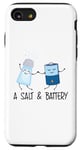 Coque pour iPhone SE (2020) / 7 / 8 Un Jeu De Mots Mignon Avec Sel Et Batterie