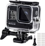 Boîtier Etanche Pour Gopro Hero 8 Black, Boîtier Plongée Etanche De 60 M Avec Mont Thumbscrew Et 12 Insert Anti-Buée Accessoires Kit Pour Gopro Hero 8 Caméra D'Action Noire 2019