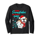 English Bulldog How Snowflakes Are Really Made Funny Dog Long Sleeve T-Shirt