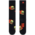 Happy socks Strumpor Flaming Burger Sock Svart Mönster bomull Strl 41/46