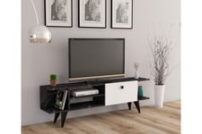 TV-taso Rechar 120 cm - Musta/Valkoinen