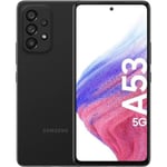 Original Samsung Galaxy A53 Enterprise Edition 5G SM-A536B/DS Dual SIM 6GB RAM 128GB - 2 År Garanti Helt Ny - Svart