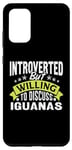 Coque pour Galaxy S20+ Iguane drôle introverti mais prêt à discuter des iguanes