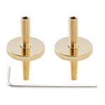 Musiclily Pro 2Pcs Gold M4 ABR-1 Tune-o-matic Bridge Stud For Epiphone LP Guitar