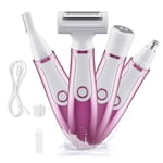 4 in 1 Electric Razor Shaver Lady Shaver Painless Body Hair Trimmer for Armpit B