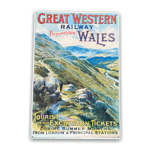 Metal Wall Sign Plaque Vintage Retro Poster Indoor Outdoor Great Western Wales