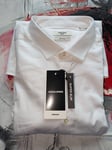 Jack & Jones Super Slim Shirt Mens XL Premium White Stretch Cotton