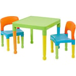 LIBERTY HOUSE TOYS Table And Chairs Set 8809UN Multicolour 510 (W) x 510 (D) x 430 (H) mm