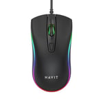 GAMENOTE MS72 Souris bureautique & gaming 4 boutons, 1200 DPI, optique, filaire USB, rétroéclairage LED