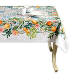 Maison d' Hermine Agrume Nappe 100% Coton pour Cuisine, Salle à Manger, décoration de Table, fête, Mariage, fête mères, Printemps/été, (Rectangle, 140cm x 180cm)