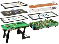 Lean Sport Spillebord 8in1 Foosball Ping Pong Biljard Bowling Hockey