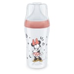 NUK Perfect Match Minnie nappflaska Mouse med temperatur Control 260ml från 3 månader i rött