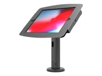 Compulocks Ipad Pro 12.9" (3 - 6Th Gen) Space Enclosure Tilting Stand 4" - Monteringssett (Hus, Stangstativ) - For Nettbrett - Låsbar - Høyverdig Aluminium - Svart - Skjermstørrelse: 12.9" - For Apple 12.9-Inch Ipad Pro (3. Generasjon, 4. Generasjon