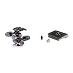 Manfrotto X-PRO 3 Way Head with Retractable Levers and Quick Release Plate