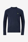 Lyle & Scott - Tröja Lambswool Blend Crew Neck Jumper - Blå