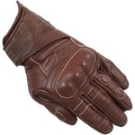 XRC Talle Gants de Moto Cuir pour Homme (Marron, Medium)