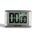 Salter 396 SVXR Minuteur de Cuisine Numérique - Magnétique Chronomètre de Cuisson, Compte à Rebours (99 min 59 sec), Affichage LCD Facile à Lire, Alarme Sonore, Horloge De Cuisson électronique