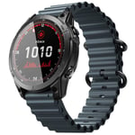 Ocean urheiluranneke Garmin Fenix 7X - Midnightblue