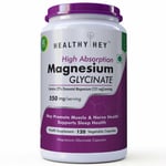 Nutrition High Absorption Magnesium Glycinate, 550mg - 120 Vegetable Capsules-UK