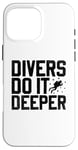 Coque pour iPhone 16 Pro Max Les plongeurs le font plus profondément sous l'eau Diver Scuba