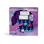 MARTINELIA - Coffret Manucure Enfant Fille - Super Kit Nail Art Galaxy - 8 Vernis à Ongles + Stickers & Strass Nail Art pour Enfant - Vernis à Ongles à Base d'Eau - Non Nocif