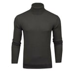 Brave Soul Men Roll Neck Pullover Knitted Long Sleeve Jumpers for Men, S to 2XL