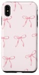 iPhone XS Max Light Pink Ribbon Bows Coquette Cute Soft Girl Case