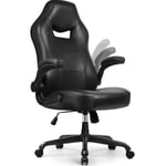 Chaise Gaming Charge 150kg Fauteuil de Bureau Ergonomique Chaise Gamer Inclinable Accoudoirs Pliable