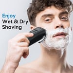 DOAO Electric Razor for Men, 2024 Upgraded Mens Electric Shavers for Men 2 in 1 Waterproof Cordless Rotary Beard Rechargeable Shaver for Face, Wet & Dry Use (A3-Pro)