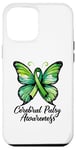 iPhone 14 Plus Green Butterfly Cerebral Palsy Awareness CP Warrior Case