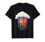 Colorful Rain Cloud Artwork For Joyful Nature Lovers T-Shirt