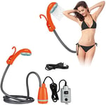 " APP LIFE Douche Portable de Camping électrique Jardin extérieur Voiture Normale Orange