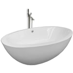 Baignoire ilôt 190 x 120 cm + Robinet Mitigeur – Melody