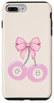 Coque pour iPhone 7 Plus/8 Plus Coquette 8 boules rose cerise