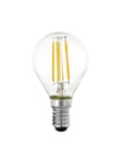 EGLO LED-lyspære P45 Mini ball 4.5W/827 470 lumen clear 3-step dimmable E14