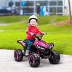 12V Electric Quad Bikes for Kids Ride On Car ATV Toy for 3-5 Years Pink