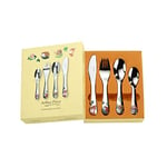 Arthur Price XPCH1018 4 Piece Child's Cutlery Set, Stainless Steel, Silver