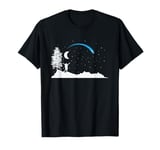 falling Star with Moon in the Sky T-Shirt