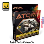 Rust & Tracks Paints - 12 20ml colour Paint Set AMMO by Mig Jimenez ATOM-20703