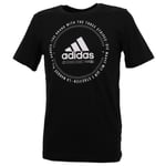 Adidas Tee shirt manches courtes Mh emblem black mc tee Noir taille : M réf 18890