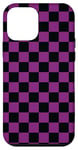 iPhone 12 mini Purple Checkerboard Checkered Case