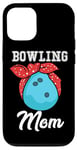 Coque pour iPhone 12/12 Pro Bowling Mom Funny Bowling Team Mothers Bowler